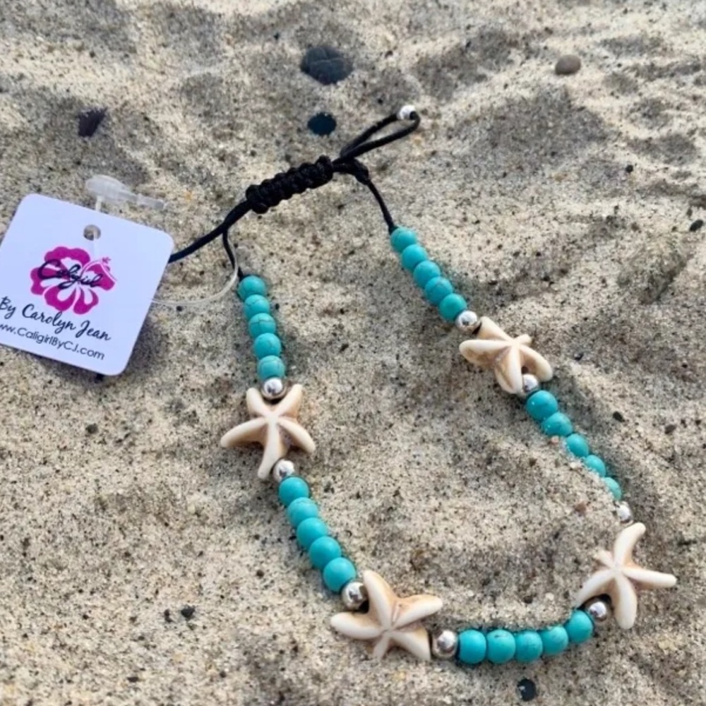 Caligirl Turquoise Starfish Bracelet/Anklet
